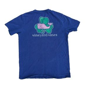 Vineyard Vines T Shirt Youth Short Sleeve Clover Preppy Blue Unisex Extr…